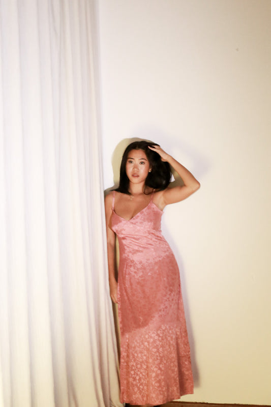 003 - bisous dress in powdered rose