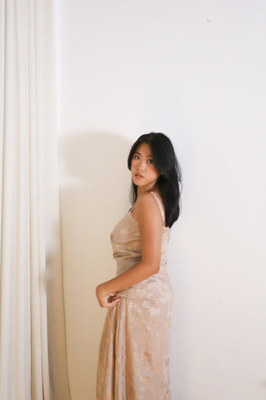 003 - bisous dress in champagne