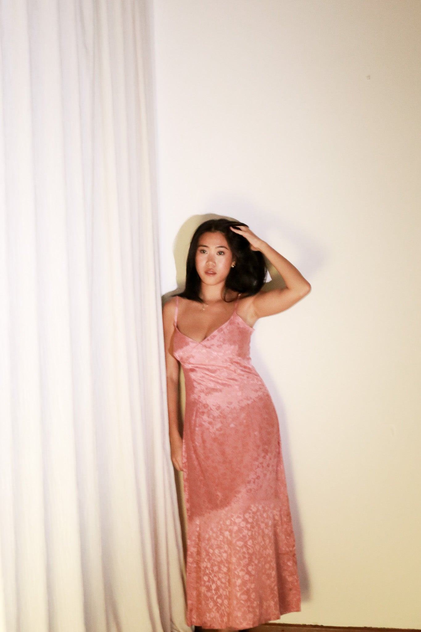 003 - bisous dress in powdered rose