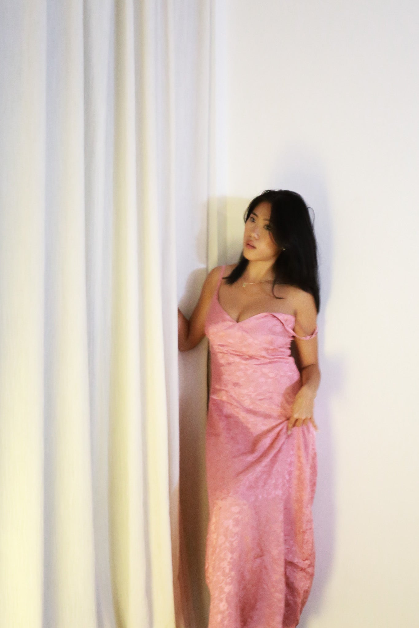 003 - bisous dress in powdered rose