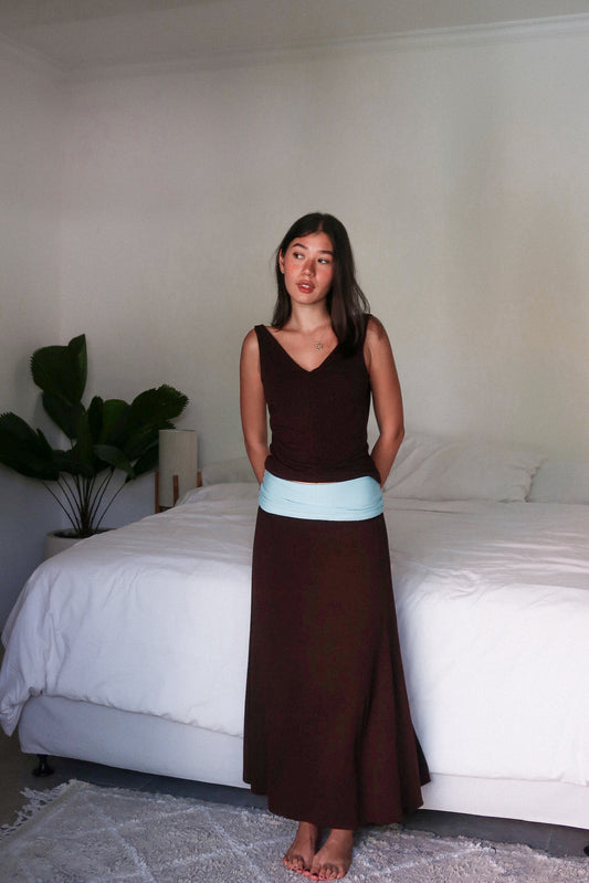 008 - gloria skirt in seafoam/husk