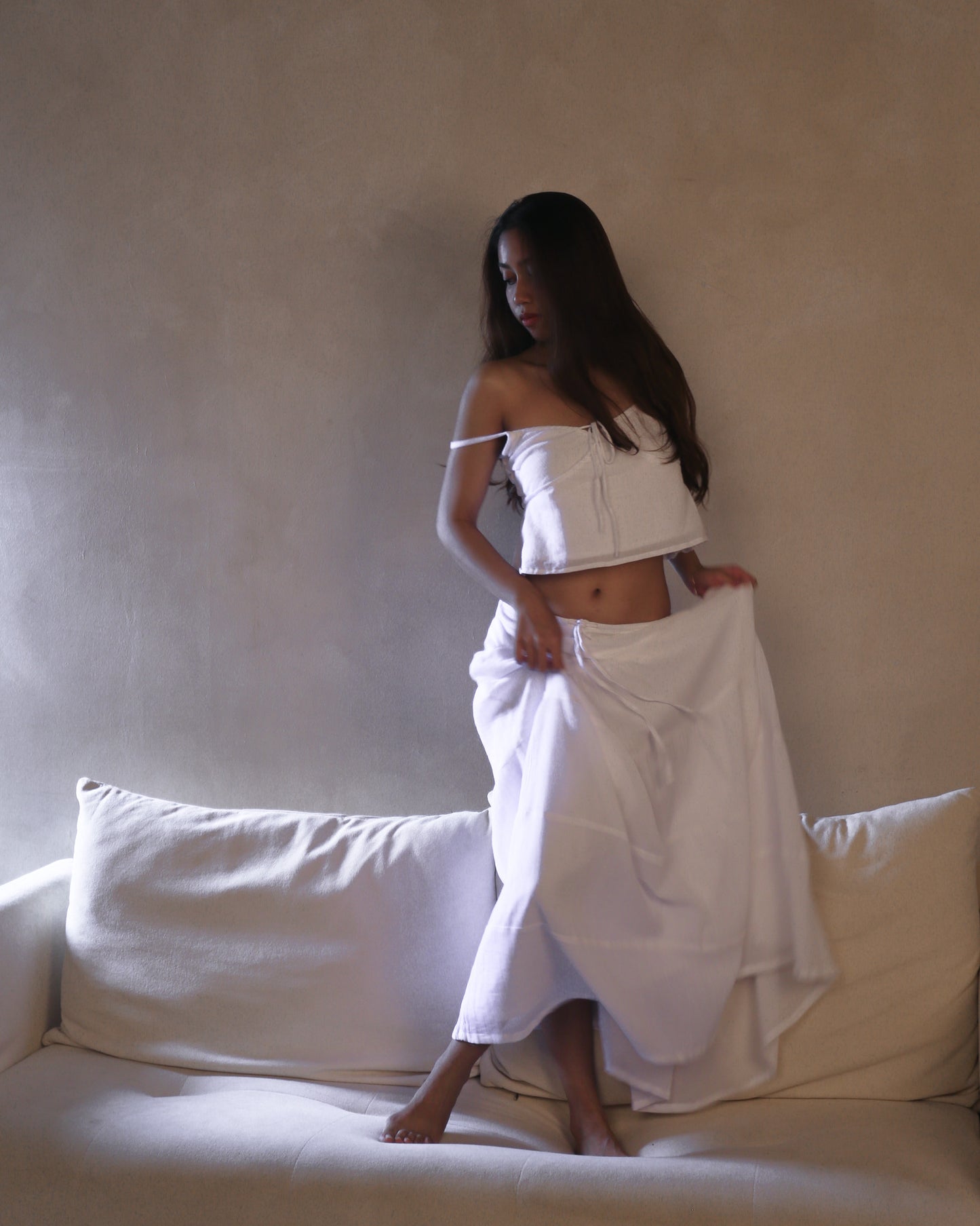 002 - adrienne skirt in sea salt