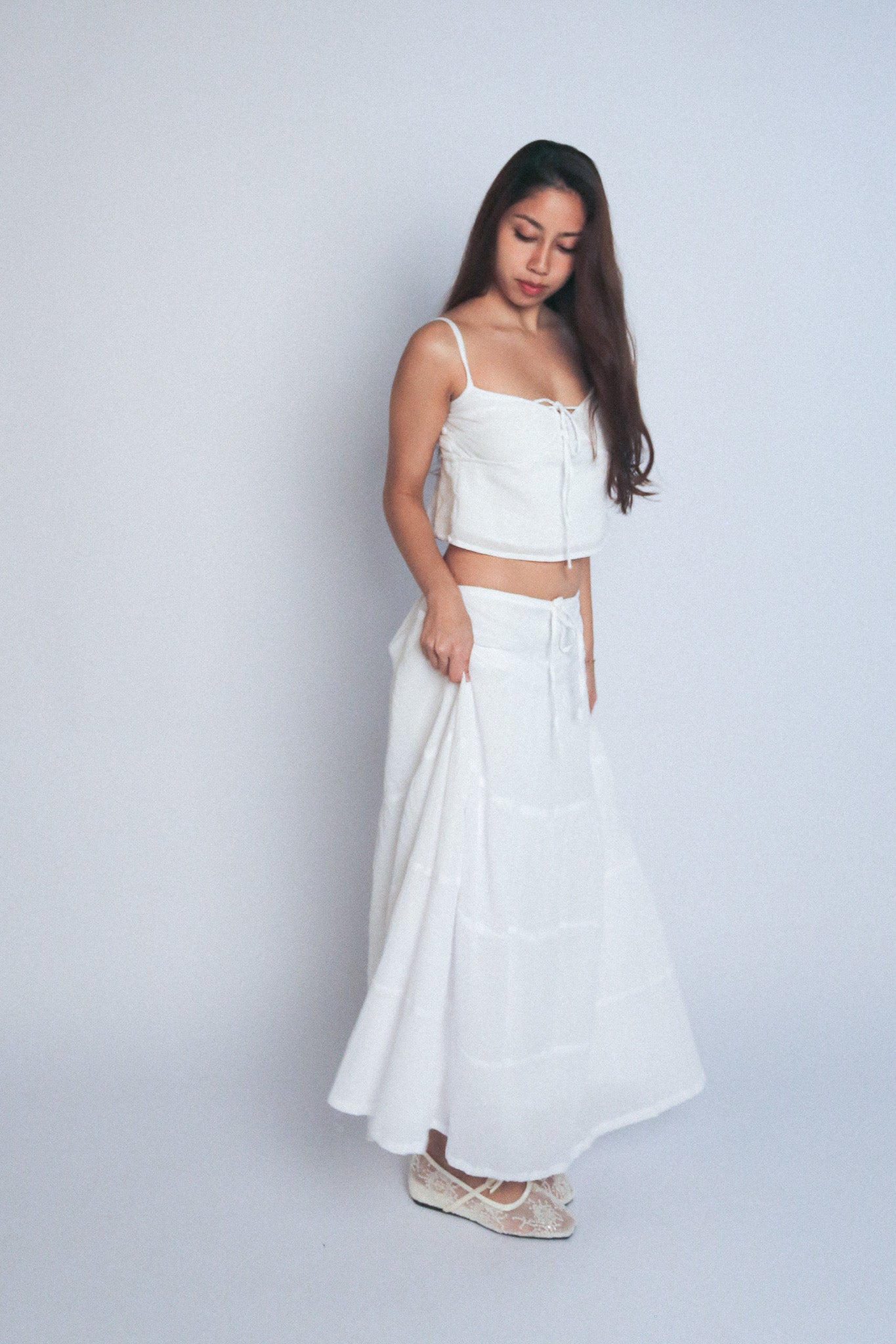002 - adrienne skirt in sea salt