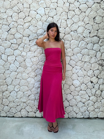008 - gloria skirt in seafoam/hibiscus