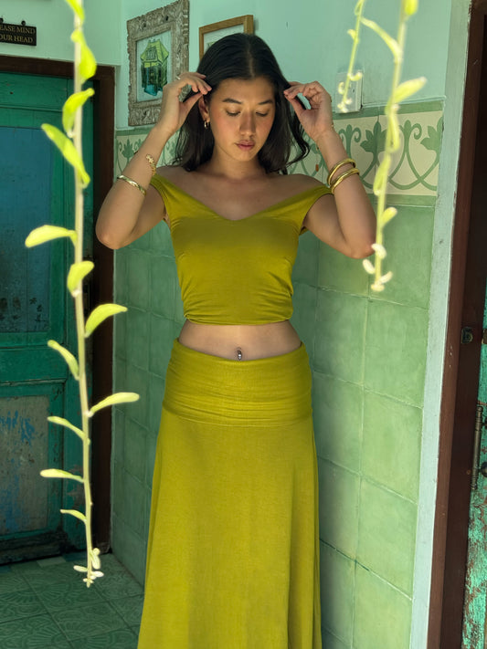 006 - emily top in olive