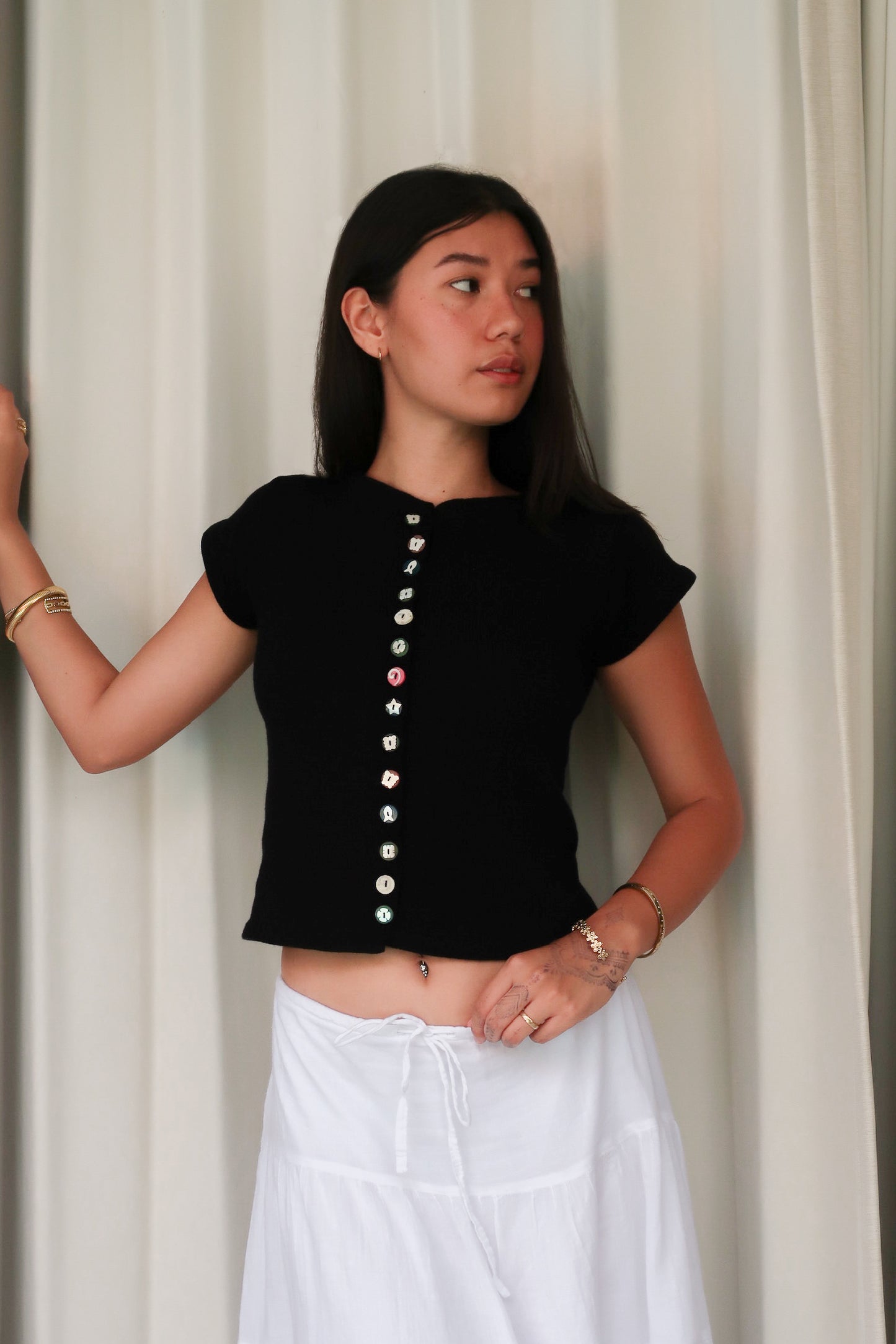 004 - charm top in noir